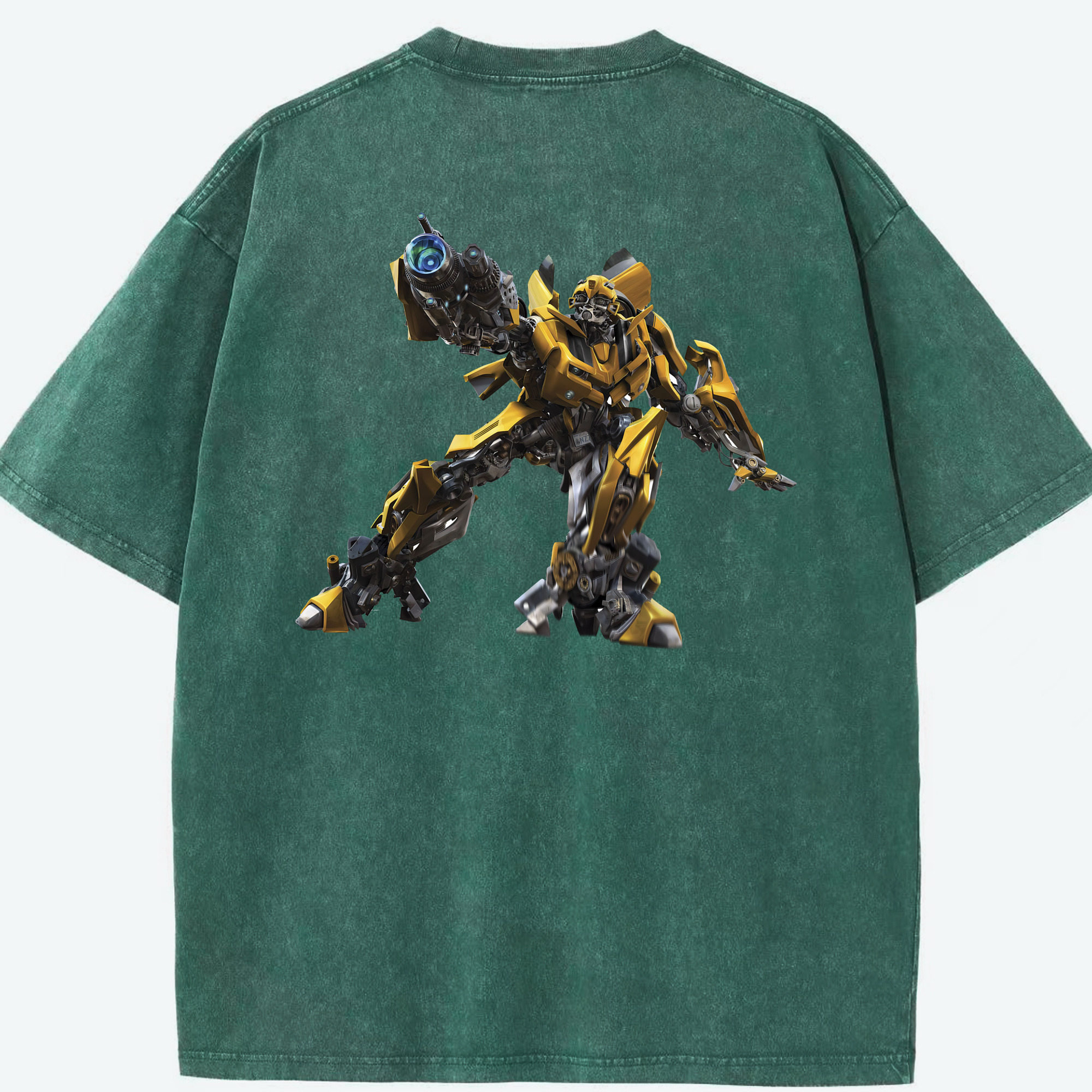 （画像用） Transformers トランスフォーマー 綿100% ヴィンテージ風 半袖Tシャツ（背面プリント）